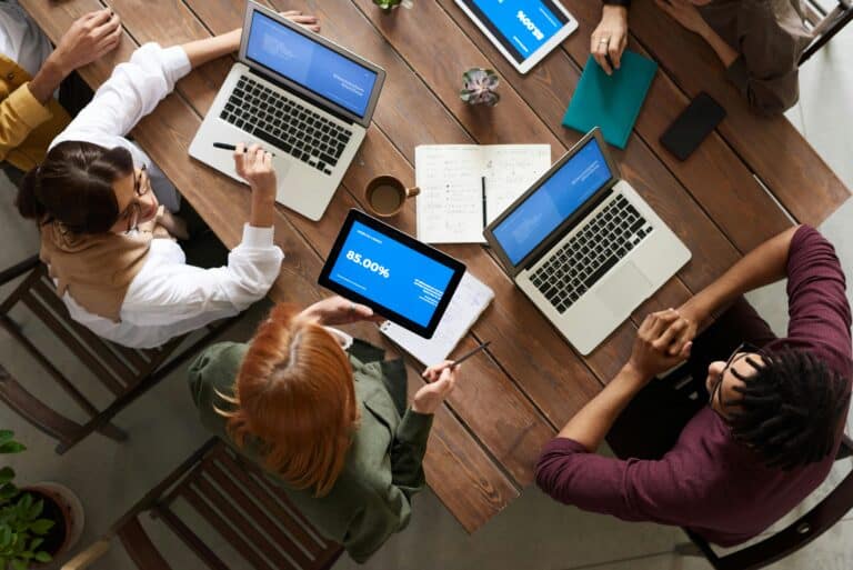 Dashboard view of marketing tools used during internship