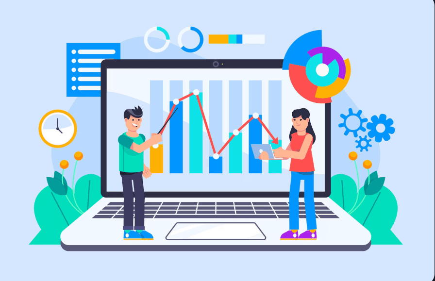 Campaign tracking dashboard with analytics data
