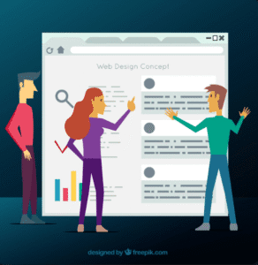 Dashboard showing user behavior tracking data such as clicks, scroll depth, and sessions