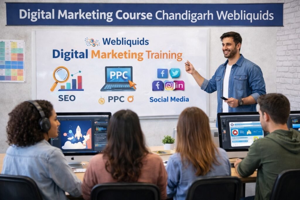 digital marketing course Chandigarh Webliquids