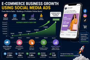 E-commerce business growth using social media ads