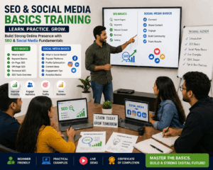 SEO and social media basics training session