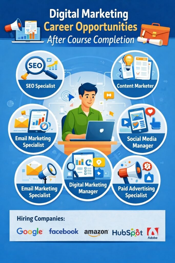 digital marketing career opportunities after course completion