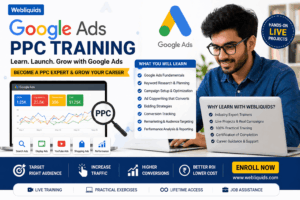 google ads PPC training webliquids
