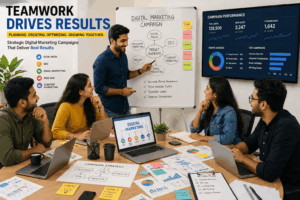 Team Working on Digital Marketing Campaigns