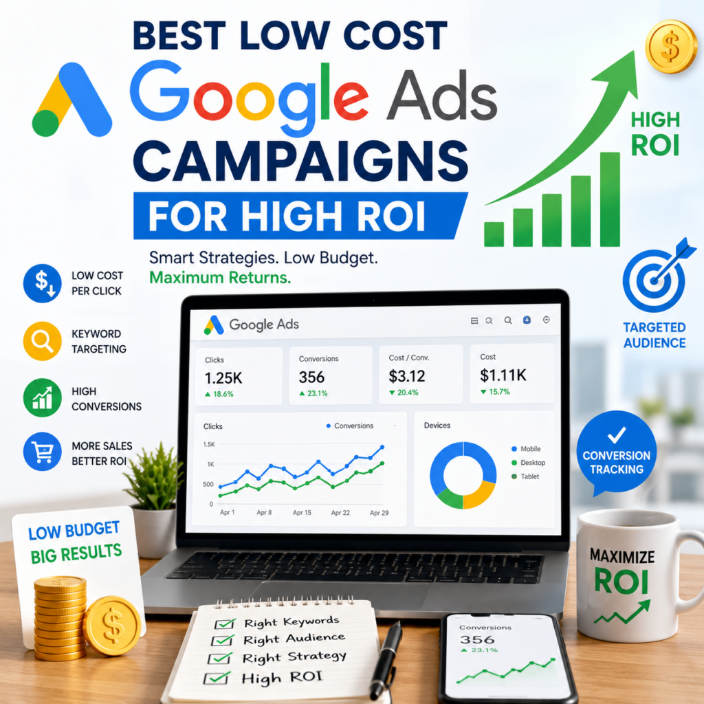 Best low cost Google Ads campaigns for high ROI