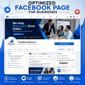 Optimized Facebook page for businesses