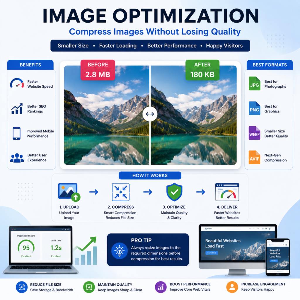How to Compress Images Without Losing Quality – Image Optimization Techniques for Faster Websites and Better SEO