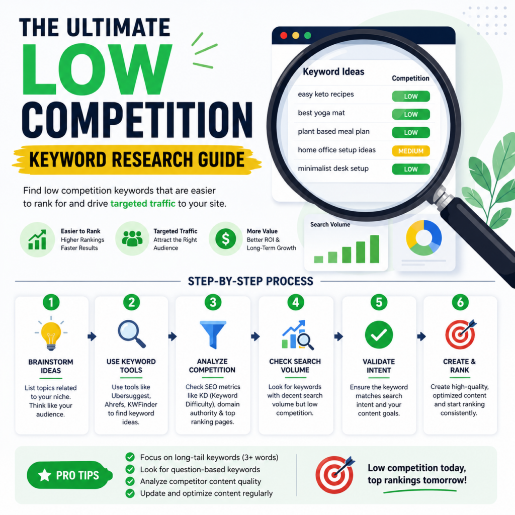 Low competition keyword research guide